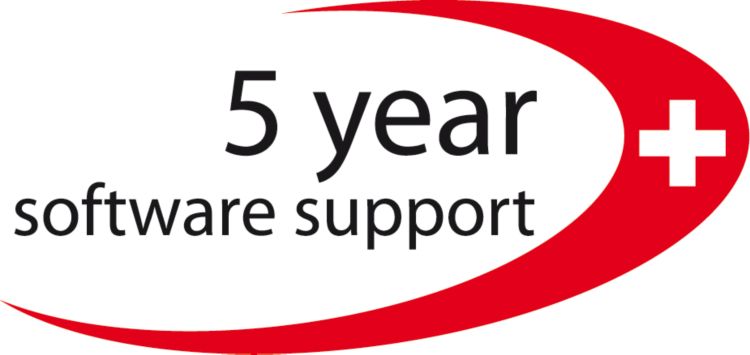 5 year software support logo, CMYK, positive, TIFF
