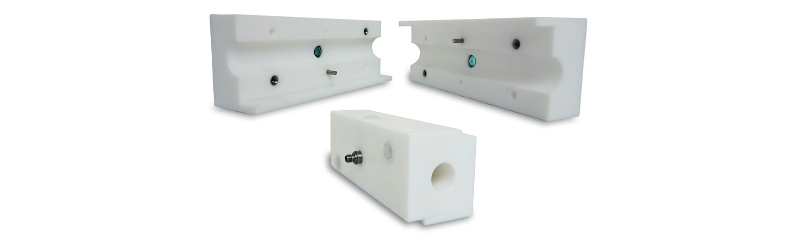 PTFE single fiber clamp-on flow cell from Metrohm Process Analytics.