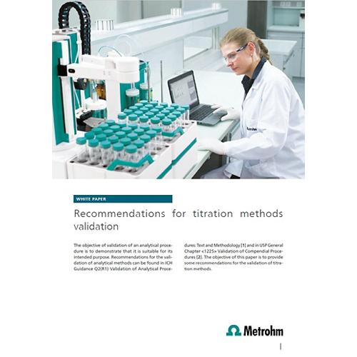 White paper cover: Recommendations for titration methods validation