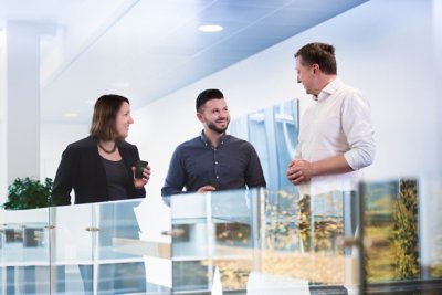 MHI Vestas Offshore Wind employees at company headquarters in Aarhus Denmark. 