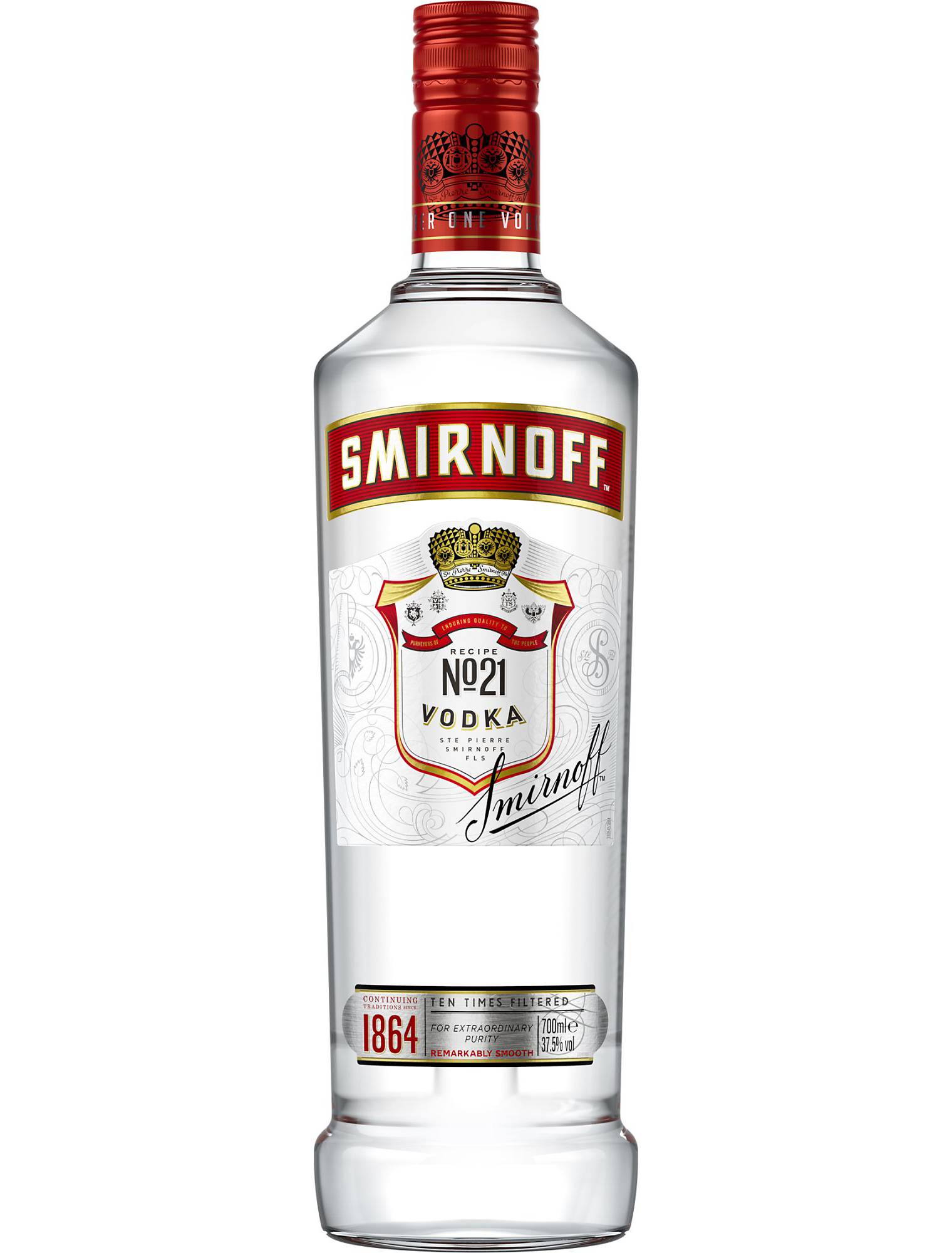 Image of Smirnoff vodka red label