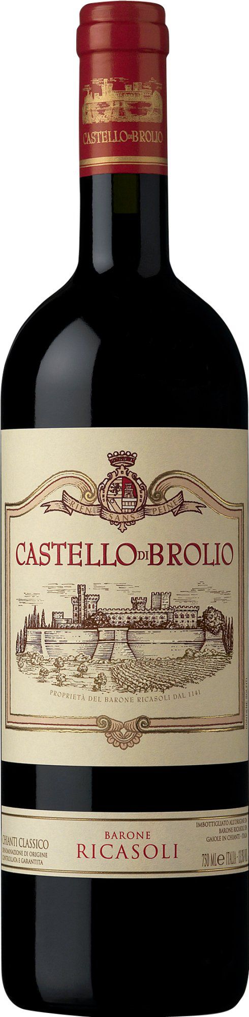 Barone Ricasoli Castello di Brolio, Tuscany, Italy. Alc vol: 14% 