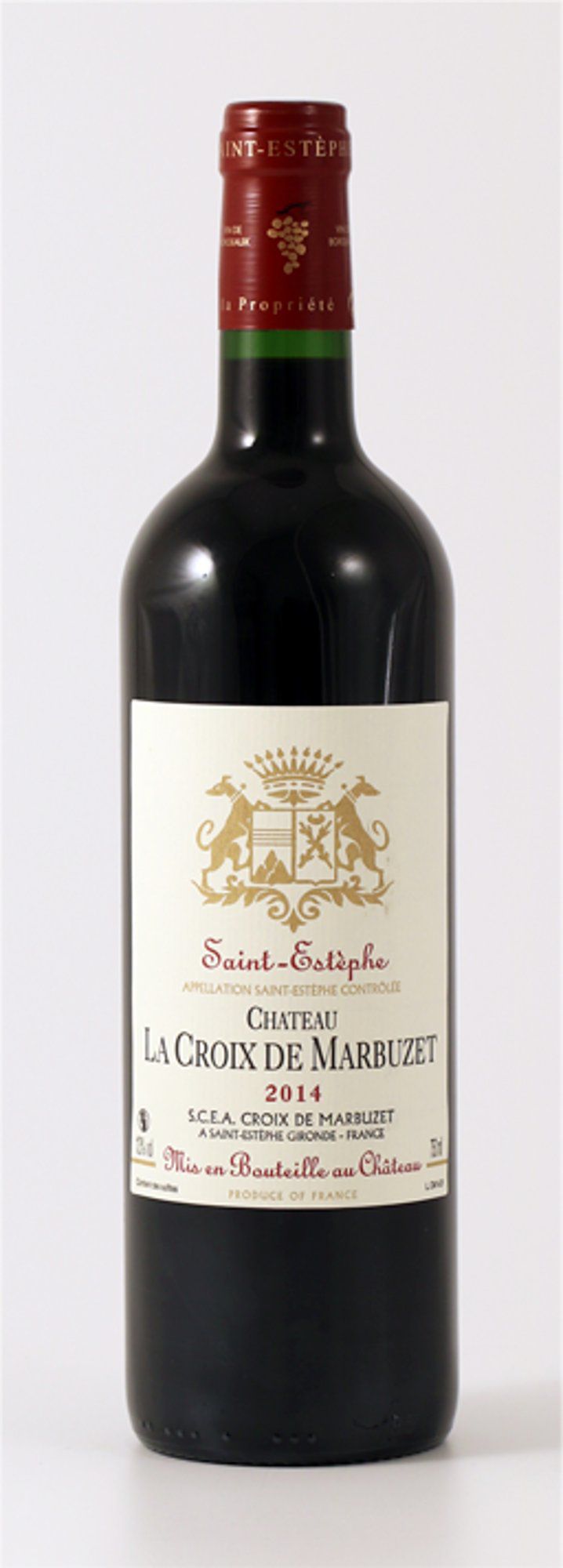 Château la Croix de Marbuzet Saint-Estèphe. Alc vol: 13.00%