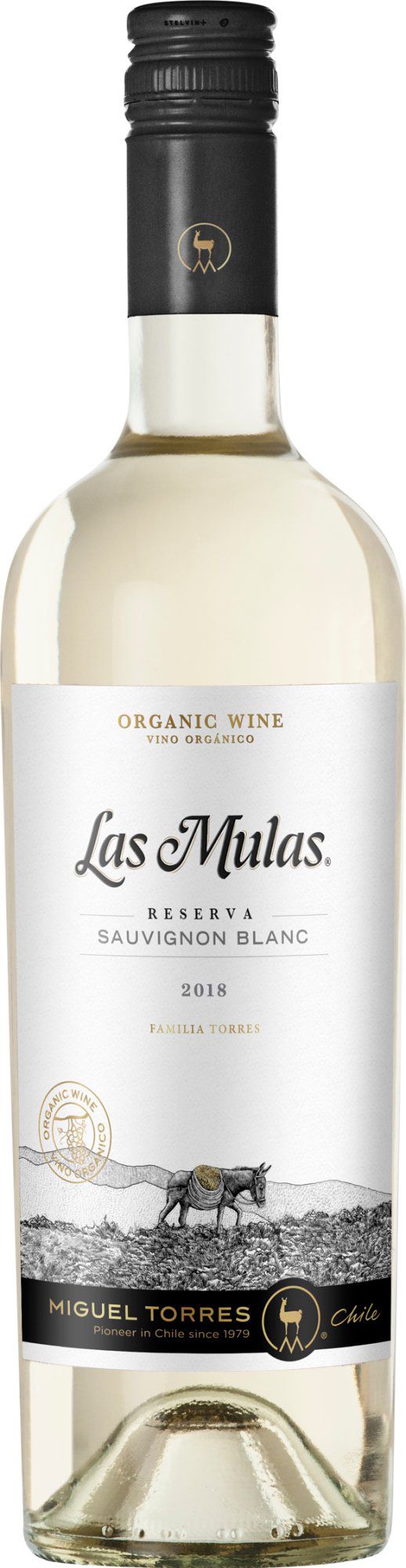 Miguel Torres Las Mulas Organic Sauvignon Blanc, Central Valley, Chile, Alc vol:13%