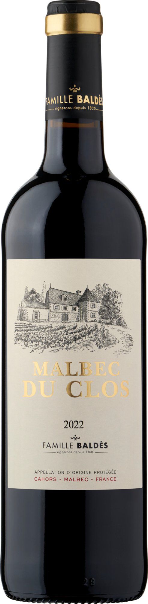 Jean-Luc Baldès Malbec du Clos Cahors, France, Alc vol:13.50%