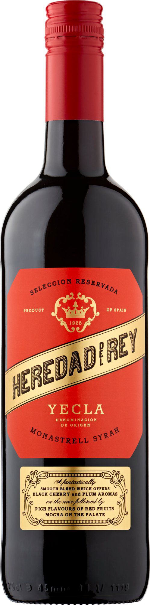 Heredad del Rey Monastrell/Syrah Seleccion Reservada Yecla, Spain, Alc vol:13.50%