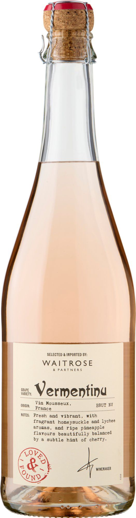 Image of Waitrose Loved & Found Vermentinu Rosé Brut NV
