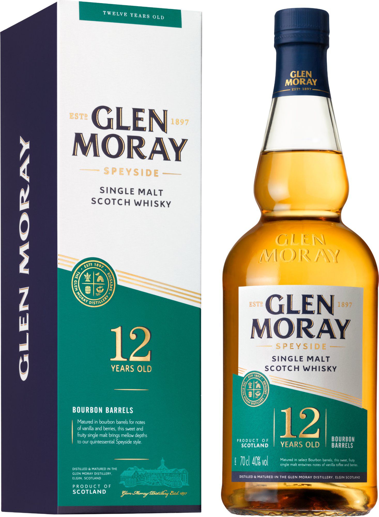 Glen Moray 12 Year Old Single Malt Whisky