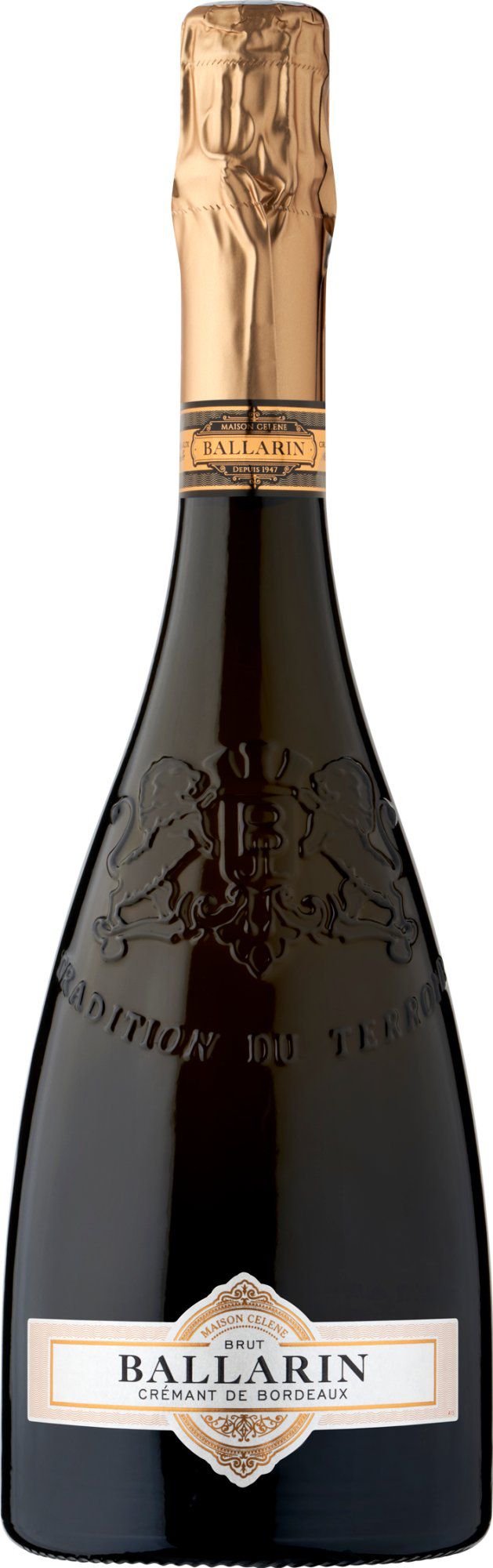 Ballarin Crémant de Bordeaux Brut NV, France. Alc vol: 12%