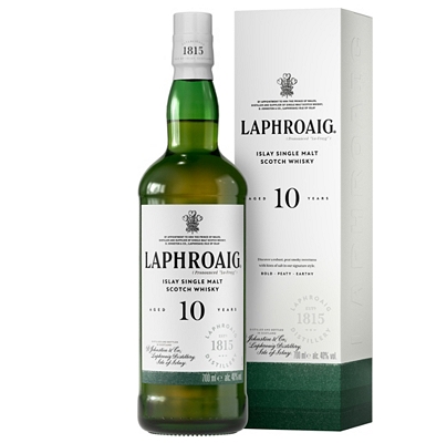 Laphroaig 10-Year-Old Islay Single Malt Whisky                                                                                  