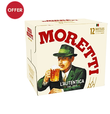 Birra Moretti 12x330ml                                                                                                          