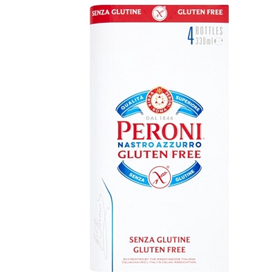 Peroni Nastro Azzurro Gluten Free 4x330ml                                                                                       