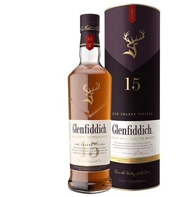 Glenfiddich 15 year-old whisky                                                                                                  