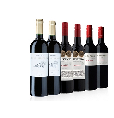 cases of red wine offers