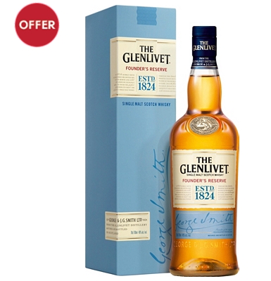 The Glenlivet Founder's Reserve Speyside Single Malt Scotch Whisky 35cl                                                         