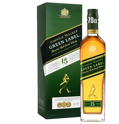 Johnnie Walker Green Label 15-Year-Old Single Malt Whisky                                                                       