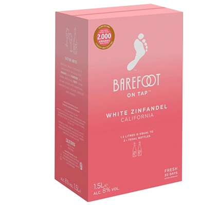 Barefoot White Zinfandel Bag in Box                                                                                             