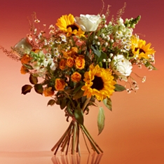 Autumn Sunflower Brights Bouquet                                                                                                