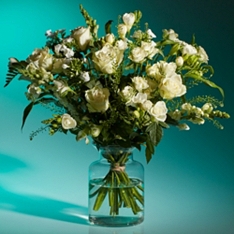 Mother’s Day Scented & Pure White Bouquet                                                                                     
