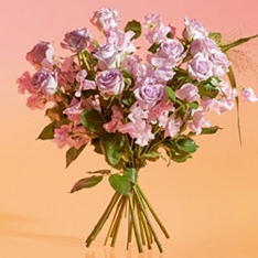 Sweetheart Roses & Sweet Peas Bouquet                                                                                           
