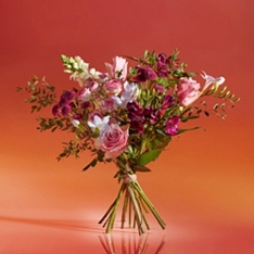 Autumn Scented Freesia & Rose Bouquet                                                                                           