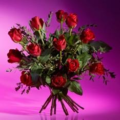 Valentine's Day Dozen Red Naomi Roses                                                                                           