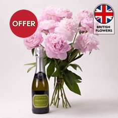 The British Peony Party with Prosecco                                                                                           